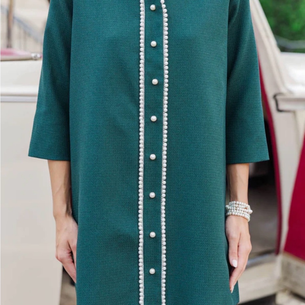 Elegant Shop The Mint Green The Kindness Dress with Pearl Accents CLASSY ELEGANT